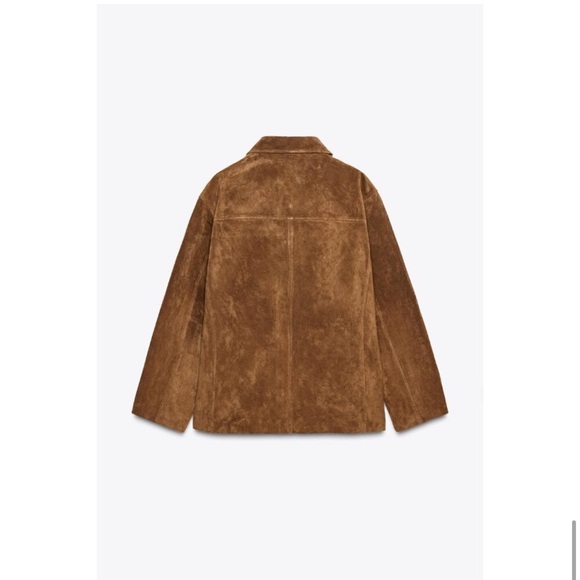 ZARA SUEDE LEATHER JACKET ZW COLLECTION LIMITED EDITION - Picture 6 of 6